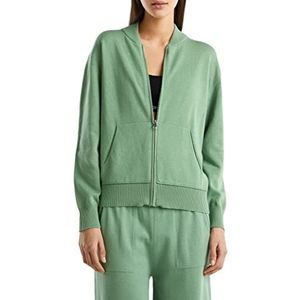 United Colors of Benetton Cardigan en tricot pour femme, Vert clair 2 K7, XL