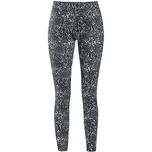 Urban Classics AOP dameslegging, Zwart/Wit