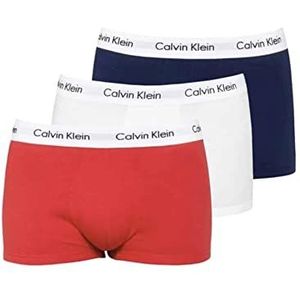 Calvin Klein Set van 3 boxershorts met lage taille 0000u2664 g boxershorts voor heren (1 stuk), Blauw