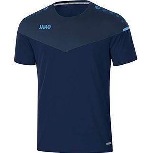 JAKO Champ 2.0 T-shirt voor heren, Hemelsblauw/marineblauw