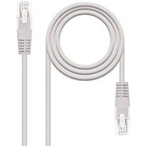 Monkey Ladder RJ45 LSZH Cat.6 UTP Ethernet-netwerkkabel, AWG24, 100% koper, allergievrij, grijs, 1 m