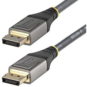 StarTech.com VESA gecertificeerde DisplayPort 1.4-kabel, 8K 60Hz HDR10, Ultra HD video 4K 120Hz, DP 1.4-kabel, voor monitoren/monitoren, DisplayPort naar DisplayPort, M/M (DP14VMM4M)