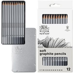 Winsor & Newton Studio Collection potloden grafiet vullingen zacht x 12