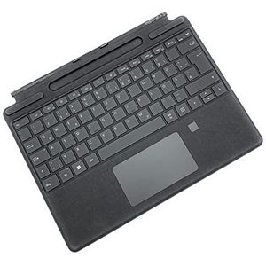 Microsoft Zwart toetsenbord voor Surface Pro 8/Pro X Signature met vingerafdruklezer, Duits