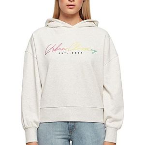 Urban Classics Oversized Rainbow Hoodie dames sweatshirt, Lichtgrijs