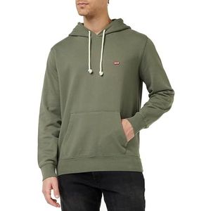 Levi's New Original Sweatshirt Hoodie Heren (1 stuk), Smokey Olive