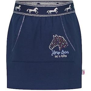 Salt and Pepper Girls Skirt Horse PrintSequins Jupe True Navy 110 cm pour filles, Véritable bleu marine, 110