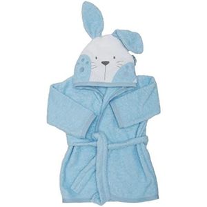 Ti Tin Kinderbadjas met capuchon, 100% katoen, zachte en absorberende handdoek, babymaat van 6 tot 18 maanden, hemelse konijn, Hemels konijn