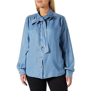 Pinko dameshemd, F15_ blauw denim Sbiadito