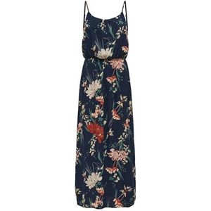 ONLY Onlnova Life Strap Maxi Dress Aop Ptm Maxi Jurk, Night Sky/Aop: 334 Japanse bloem