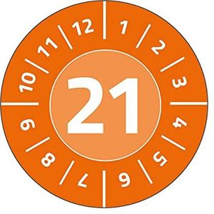 AVERY Zweckform 6945-2021 120 stickers op 8 vellen, oranje