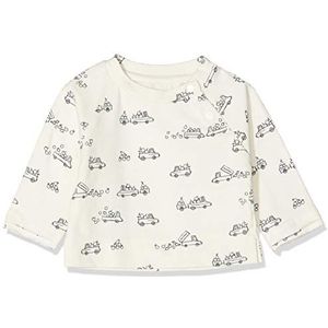Imps&Elfs Baby Jongens shirt met lange mouwen ivoor (Antique White Aop Cars P364), 56, ivoorkleurig (Antiek White Aop Cars P364)