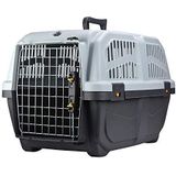 Nobby transportbox voor kleine honden en katten Skudo, Größe 2 (55 x 36 x 35 cm), grijs