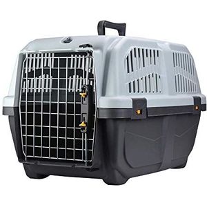 Nobby transportbox voor kleine honden en katten Skudo, Größe 2 (55 x 36 x 35 cm), grijs