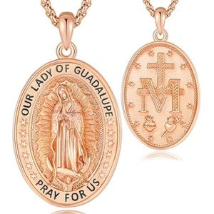 EUDORA Harmony Ball Saint Christoffel / Saint Michael / Saint Benedictus / Maagd Maria / St Jude Thaddée / Aartsengel Gabriel Raphael Medallion van 925 sterling zilver voor dames en heren, Sterling