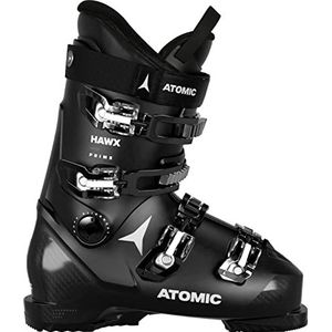 ATOMIC HAWX PRIME W Skischoenen voor dames, maat 24/24,5, zwarte alpine skischoenen, laarzen met enkels en 3D-hiel voor een nauwkeurige pasvorm, middelbrede skischoenen voor