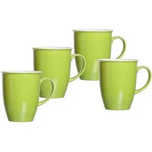 Ritzenhoff & Breker Set van 4 koffiekopjes Doppio porselein groen