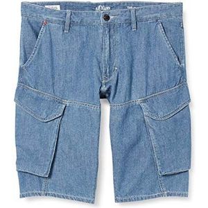 s.Oliver 130.12.005.26.181.2042055 Bermudas, 54y1 Blue Denim Non STR, 35 heren, Blauw