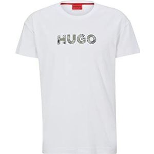 HUGO T-shirt Paisley pour homme avec logo Paisley, Open White133, L