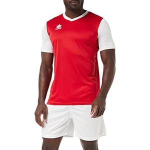 Luanvi Sportieve heren | model Creta kleur rood en wit | T-shirt van interlock stof - maat XXL, rood/wit, XXL, Rood/Wit