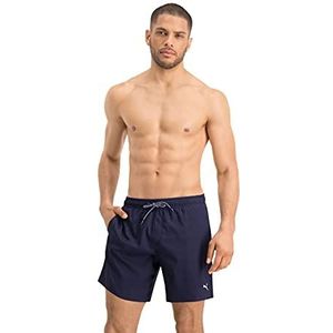 PUMA Medium Length Swim Uniseks Shorts, Marineblauw, M