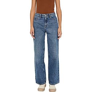 ESPRIT Jeans met wijde pijpen, 100% biologisch katoen, 902/middelgewassen