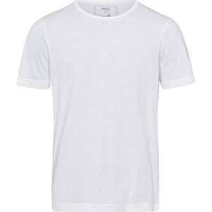BRAX Tony single jersey T-shirt voor heren, Wit.