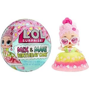 LOL Surprise Mix & Make Birthday Cake Tots – met verzamelpop, jurk in taartvorm om te maken en te decoreren, pop in taartvorm, ideaal voor meisjes vanaf 3 jaar