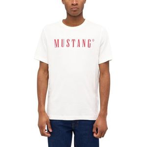MUSTANG Style Austin T-shirt voor heren, Cannoli Cream 2084