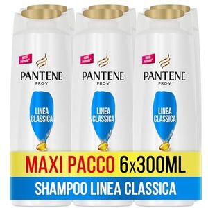 Pantene Pro-V Shampooing et revitalisant et traitement, ligne classique 3 en 1, pour cheveux sains et brillants, nourrit en 1 étape seulement, maxi format 6 x 300 ml