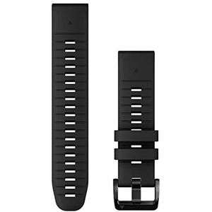Originele Garmin armband, 22 mm, QuickFit, siliconen, zwart (stijl Garmin epix 2 Pro), zwart (Garmin epix 2 Pro stijl), 22 mm, Zwart (stijl Garmin Epix 2 Pro)