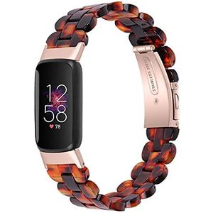 TopTen Horlogebandje compatibel met Fitbit Luxe, lichte horlogeband van hars, verstelbaar, accessoires, hars