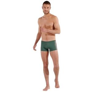 HOM Boxer de Bain Nautical Cup, Kaki Ruban Rayé, S