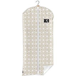 Domopak® Ella Beige ademende jurk opbergtas - geschikt voor kleding, trouwjurk, avondjurk, jurken en grotere kleding - afmetingen 60 cm x 135 cm