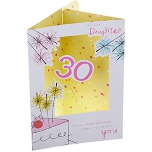 Hallmark Verjaardagskaart voor de 30e verjaardag voor meisjes - moderne 3D-kaart