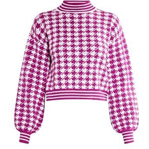 SIDONA Pull tricoté pour femme, fuchsia, XS-S