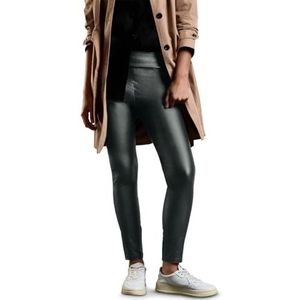 STREET ONE Legging aspect cuir, vert sapin, 42