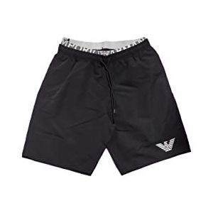 Emporio Armani Bermuda Homme avec Logo Maillot de Bain, Noir, 48