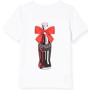 LMTD Nlfcocacola meisjes shirt met lange mouwen Onita R Ss Top Bfu, Briljant wit