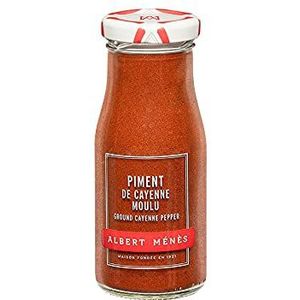 Albert Menès, Chili de Cayenne Gemahlu – oorsprong – 100% natuurlijk, zonder kleurstoffen of conserveringsmiddelen – product in Frankrijk – Aromatische specerijen, 65 g – Albert Menès, 3 stuks