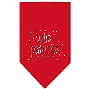 Mirage Cutie Patootie hondenhalsdoek, met strass-steentjes, maat S, rood