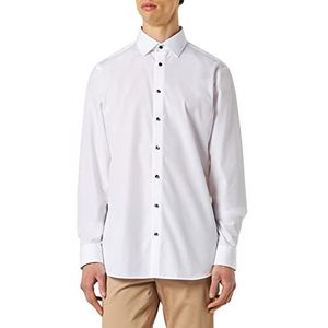 Seidensticker Chemise à manches longues pour homme, Blanc., 44