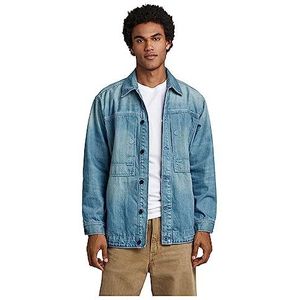 G-STAR RAW Us Navy Unisex Shanorak Herenjassen, Blauw (Antiek Faded Moonlit Ocean D23016-D318-D869)