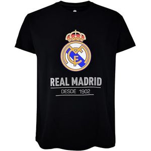 Real Madrid Katoenen uniseks T-shirt voor volwassenen, 1 stuk