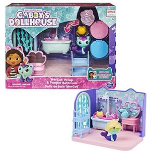 GABBY's Dollhouse – speelset Deluxe voor de badkamer – 1 figuur + accessoires – voeg dit stuk toe aan je Gabby huis en het magische huis en reproduceer haar avonturen – speelgoed voor kinderen vanaf 3 jaar