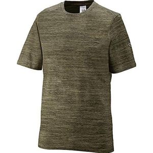 BP 1714-235-73-M Unisex T-shirt Space-Dye stof 1/2 mouw ronde hals 170 g/m2 stretch stofmix ruimmoliv, maat M