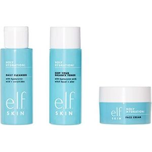 e.l.f. Skin Holy Hydration! De essentiële mini-kit reinigt, verstevigt en hydrateert voor een gehydrateerde en evenwichtige huid.