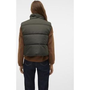 VERO MODA Vmklea Noos Gilet matelassé pour femme, Kaki, XS