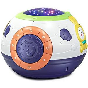 TUMAMA Babyspeelgoed 6 12 maanden elektronisch speelgoed muziek slaapspeelgoed baby projector nachtlampje kinderen wit geluidsarm tonen kerstverjaardag speelgoed voor kinderen jongens draad