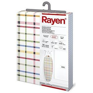 Rayen | Universele strijkplankhoes XXL | 3 vullingen: schuim, fleece en stof 100% katoen | Medium serie van Rayen | 150 x 55 cm | gekleurde strepen